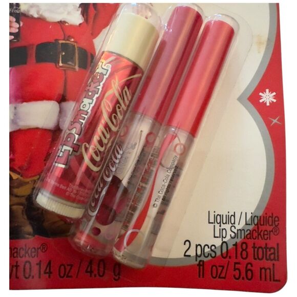 Vintage Bonnie Bell Lip Smackers Vanilla Coca Cola Christmas Set 2009 New - Picture 8 of 16